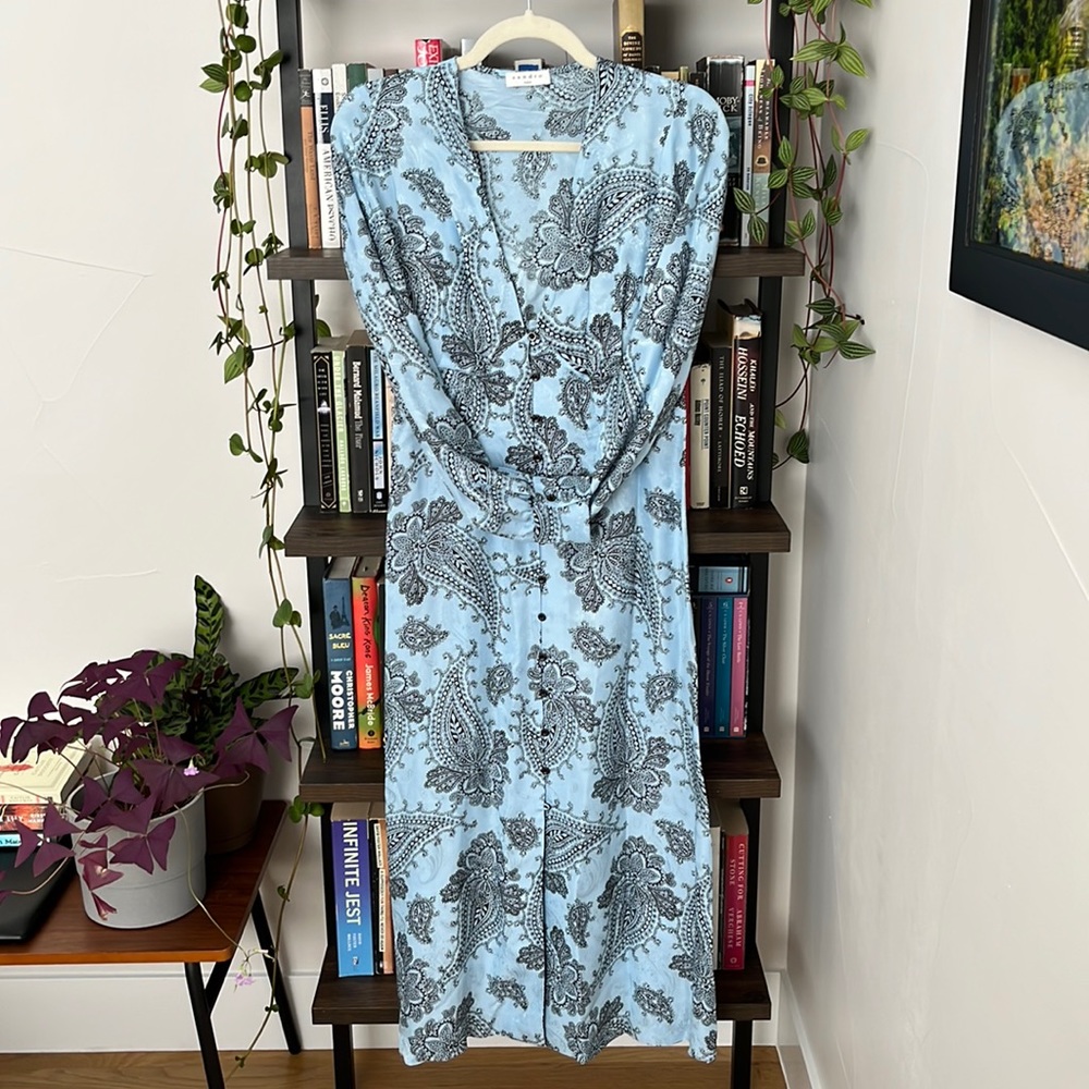 SANDRO PARIS Paisley Silk Dress